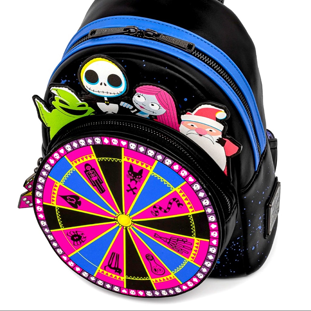 Loungefly Oogie Boogie(Moving roulette) Mini backpack! BNIB !π€ππππππ²π - Picture 2 of 15